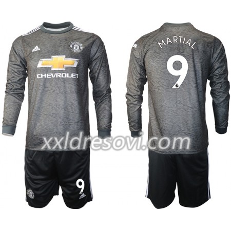 Manchester United Anthony Martial 9 Drugi Dječji Komplet Dresovi za Nogomet 2020-2021 Dugim Rukavima (+ kratke hlače)